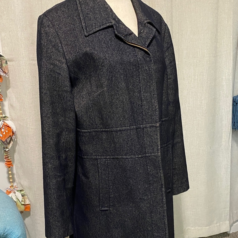 Classic Denim look Women's Trench Coat